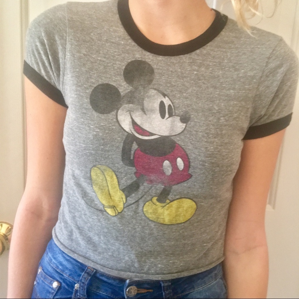 Urban Outfitters Mickey Mouse Crop Top